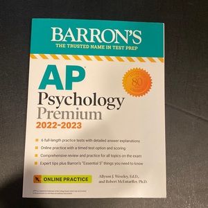 Barron’s AP Psychology Premium 2022-2023